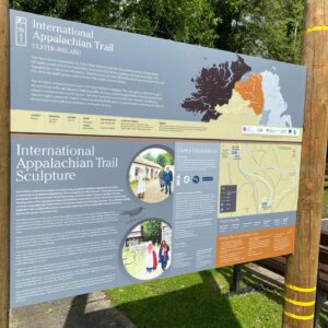 Informational sign about the International Appalachian Trail