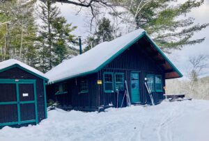 Haskell Hut in the snow