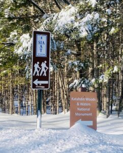 A Trail SIgn in the Snow