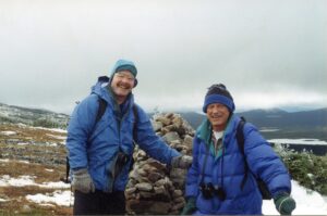 Don Hudson and Dick Anderson on Mt. Jacques Cartier