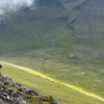 Looking down from the summit