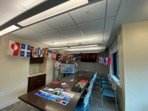 Poster presentation with Flags from the IAT